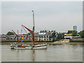 TQ3878 : Thames Barge at Greenwich, London by Christine Matthews