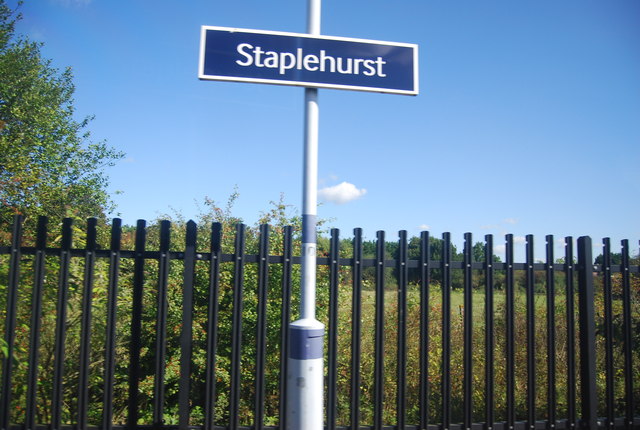 Staplehurst Station sign
