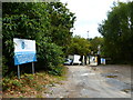 Entrance to metal recycling centre