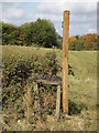 TM1159 : Footpath & Meadow View Farm sign by Geographer