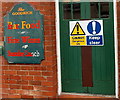 Keep clear - dangerous site in Van Road, Caerphilly