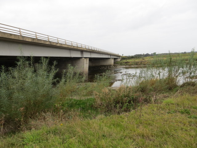 River Esk and M6 Motorway at Metal Bridge