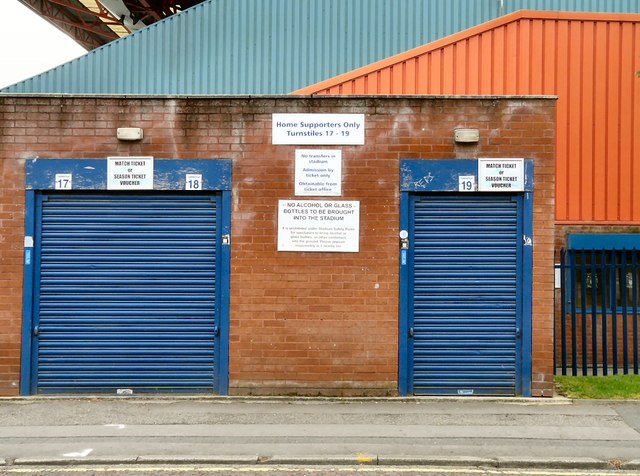 Turnstiles 17 - 19 at Stockport County