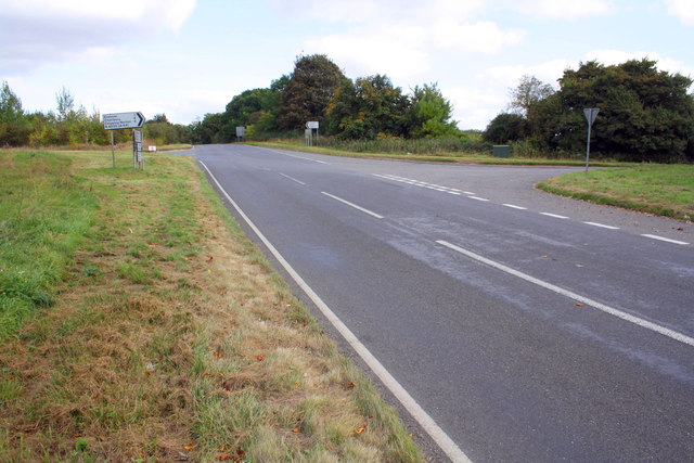 Staggered B-road Crossroads © Roger Templeman :: Geograph Britain And ...