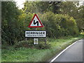 Horringer Village Name sign