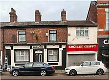 SJ8989 : The Pineapple and Edgeley Chippy by Gerald England