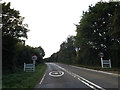 Entering Wickhambrook on the A143 Bury Road