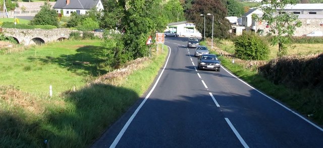 Entering the village of Silverbridge along the B30 from the direction of Crossmaglen