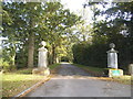 The entrance to Pyrford Manor on Warren Lane