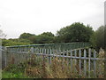 Footbridge over the railway near Littlemoss