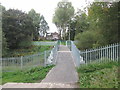 New footbridge over the railway at Medlock Vale