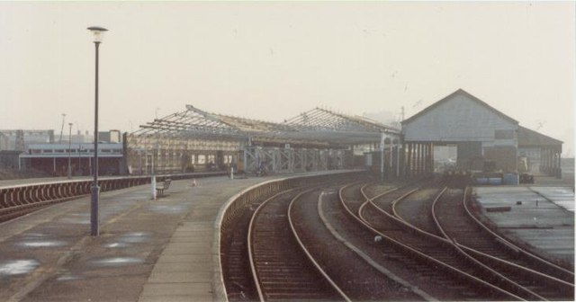 Great Yarmouth (Vauxhall) railway station, Norfolk, 1982