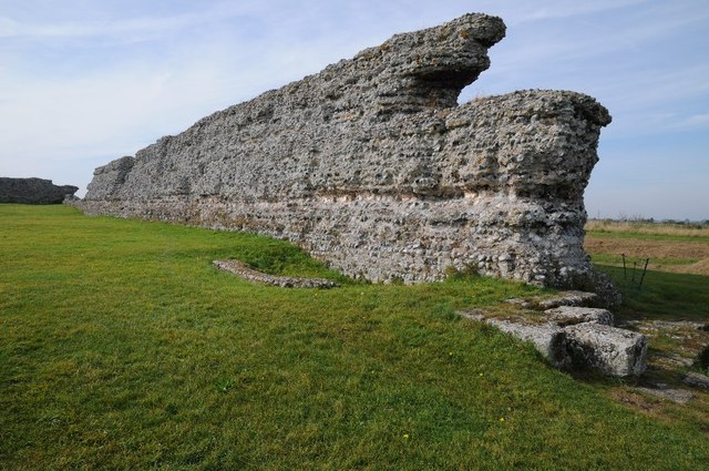 Saxon Shore Fort walls of Richborough Fort