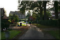 Looking up Church Hill from the track to Humber View Farm