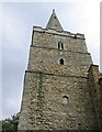 Maltby - St Bartholomews Church - spire - from south