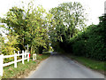 TL7348 : Lower Road & footpath by Geographer