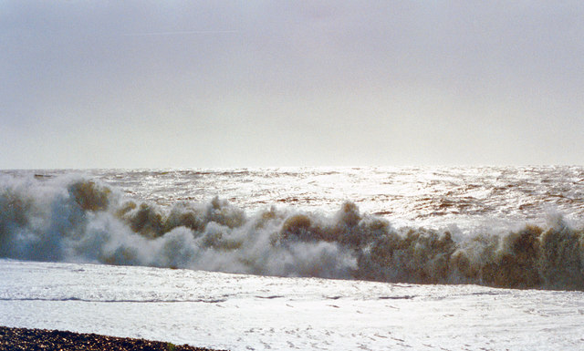Seaford: storm, February 1990