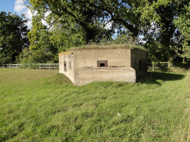 Hexagonal pillbox in Old Hall Lane, Cockfield