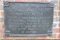 TQ4454 : Plaque outside Quebec House by Philip Halling