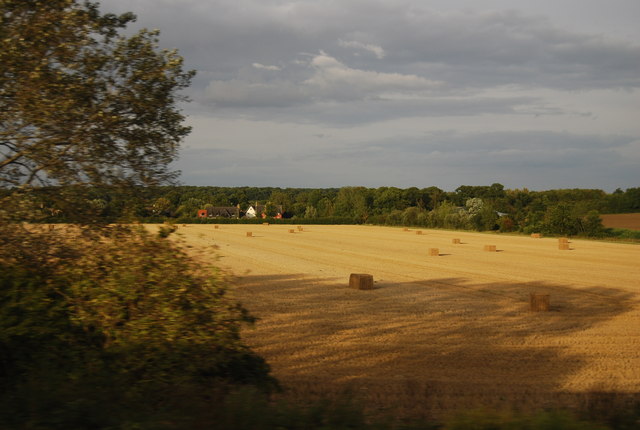 Farmland by the East Coast Main Line