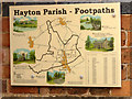 Hayton Parish Footpaths map