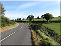 Loughinisland Road approaching a private farm lane leading south