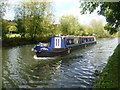 Narrow boat on the Paddington Arm of the Grand Union Canal