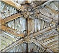 SP3211 : Minster Lovell - Old Hall roof detail by Rob Farrow