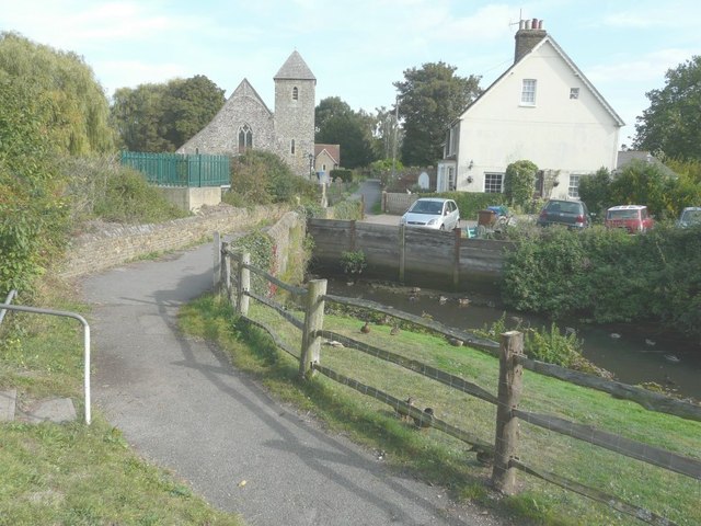 Path to the church of St Margaret of Antioch