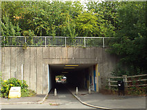 SP0366 : Plymouth Close entry to pedestrian subway under the A448, Headless Cross, Redditch by Robin Stott
