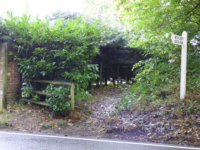Footpath near Raby's Heath House.