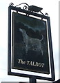 Sign for The Talbot pub