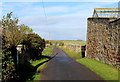 Narrow Lane outside Shoreston Hall