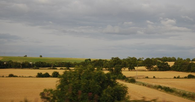 Flat farmland