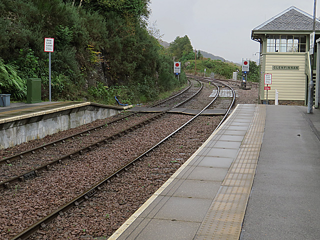 Eastern exit from Glenfinnan Station