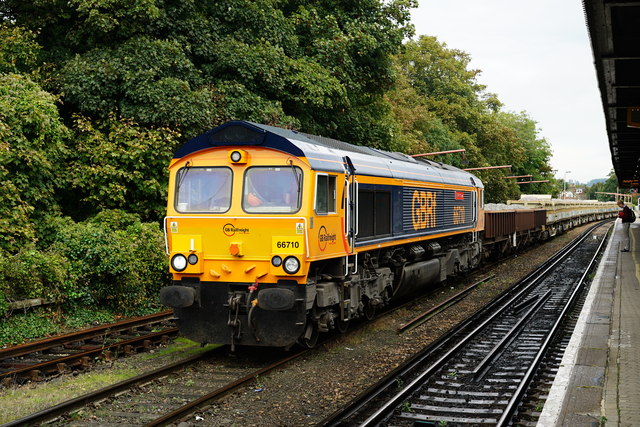 Class 66 at Redhill, Surrey
