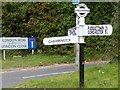 Old Dorset finger post, Piddlehinton, Dorset