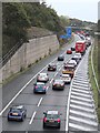 Rush hour on the M58