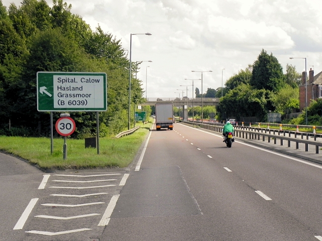 A617 Chesterfield © David Dixon Geograph Britain And Ireland 1942