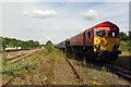 Discharge stone train waiting in Wootton Bassett sidings