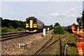 A sprinter train passes Wootton Bassett Sidings