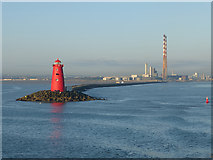 O2333 : Poolbeg Lighthouse and Power Station by Oliver Dixon