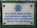 Non Public Right of Way