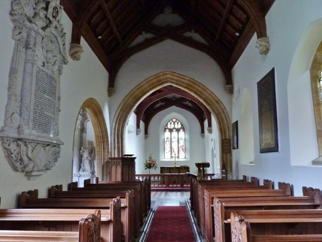 The Nave and Chancel, St. Andrew's church, Minterne Magna, Dorset