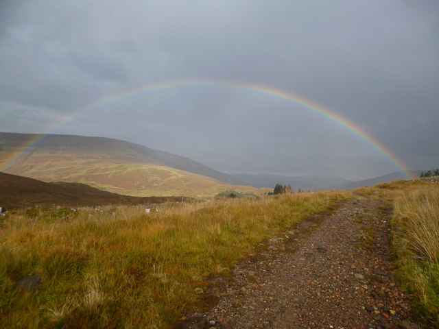 A rainbow over the West Highland Way