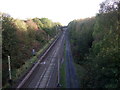 Railway heading north, Charnock Richard