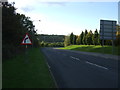 Approaching a bend on the B5252, Chorley