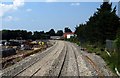 SP5922 : Railway construction area in Bicester by Steve Daniels