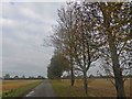 Junction with the Roman Road Ermine Street ahead near Blyborough