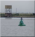 TQ6976 : The Ovens marker buoy . . . and the 'water-tower' at Coalhouse Point by Stefan Czapski